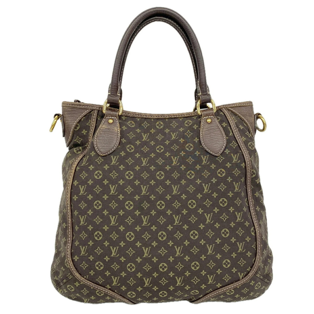 Louis Vuitton Monogram Mini Lin Besace-en-Jour Handbag M95617 Ebene Women's